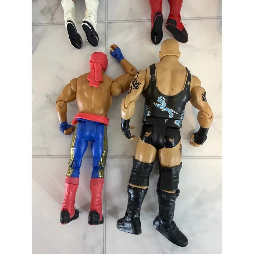 WWE Action Figure Lot Randy Orton Daniel Bryan CM Punk Tensai Brodus Clay Hunico